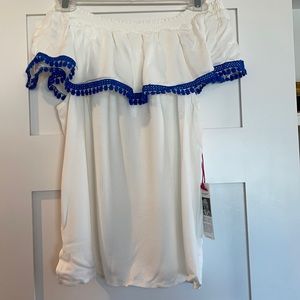White off the shoulder top